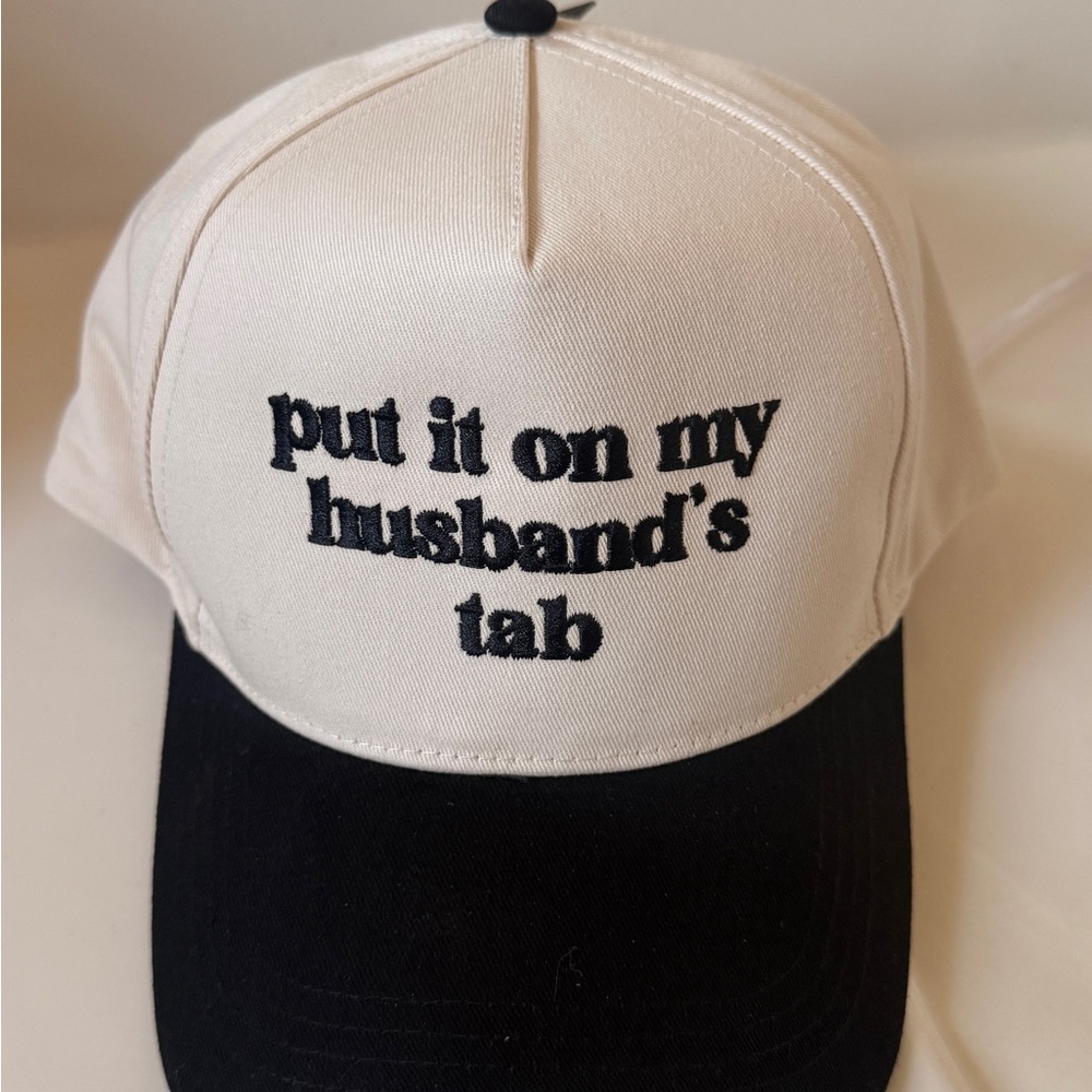 Put it on my husbands tab hat